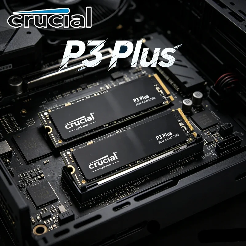 

Crucial P3 Plus M.2 2280 PCIe4 NVMe Internal SSD,1TB/2TB 3D NAND Ultra High Speed OEM Gaming Drive For Laptop & Desktop PC