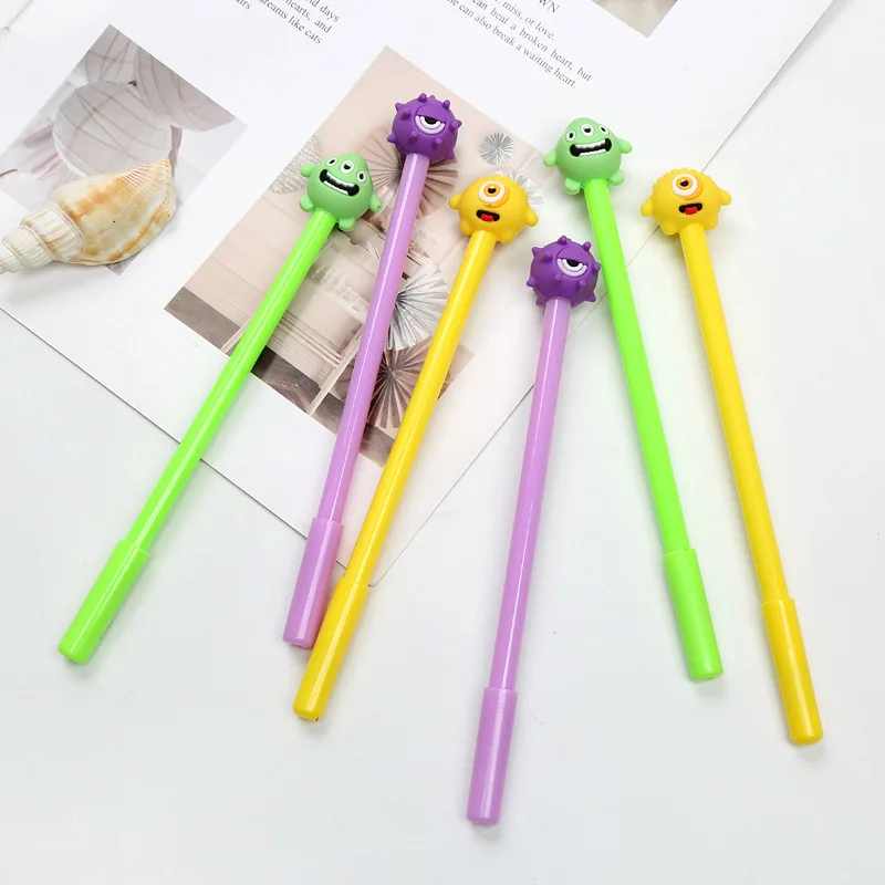 150 Pcs Factory Direct Sales Creative One-eyed Dragon Gel Pen Cute Cartoon Learning Stationery Office Supplies Water-based