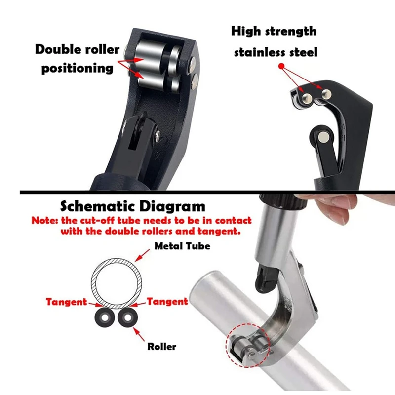 FYBL Bike Pipe Cutter, Tubing Cutter for Bicycle Front Fork Handlebar Seatpost Tube, Heavy Duty Metal Cutting Tool