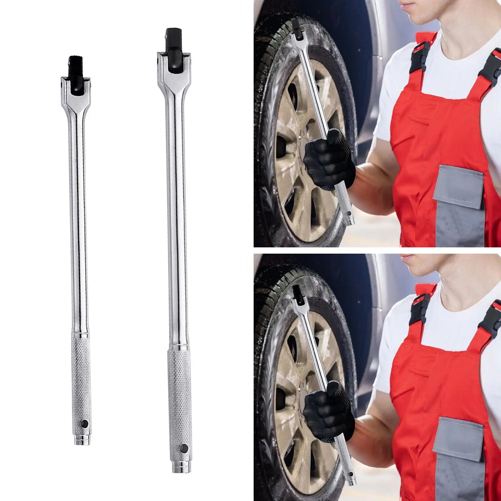Professional Adjustable Socket Wrench Wheel Nut Remover Ratchet Extension Tool for Home Garage Use