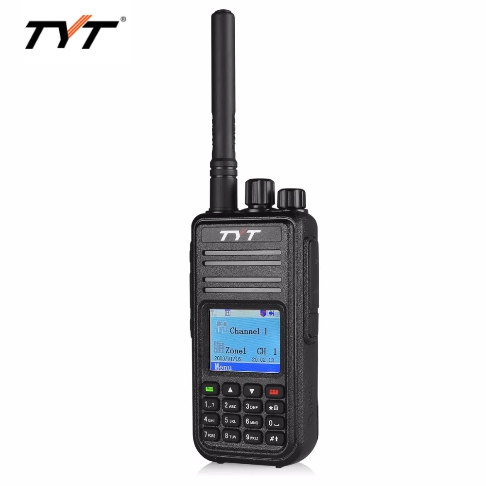 TYT MD-380 dmr handheld walkie talkie 5W 2000mAh two way radio uhf vhf GPS Dual band digital walkie talkie