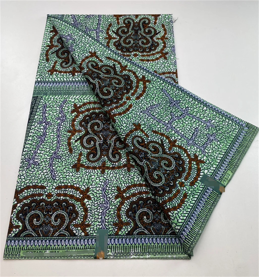 African Wax Print Fabric Tissus Pagne Real Wax Fabric 6yards 2024 New Veritable Ankara Wax Original Soft Material Fabric