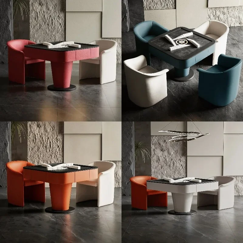 D81 Automatic Mahjong Table Multifunctional Italian Luxury Modern Solid Wood Home Villa Living Room