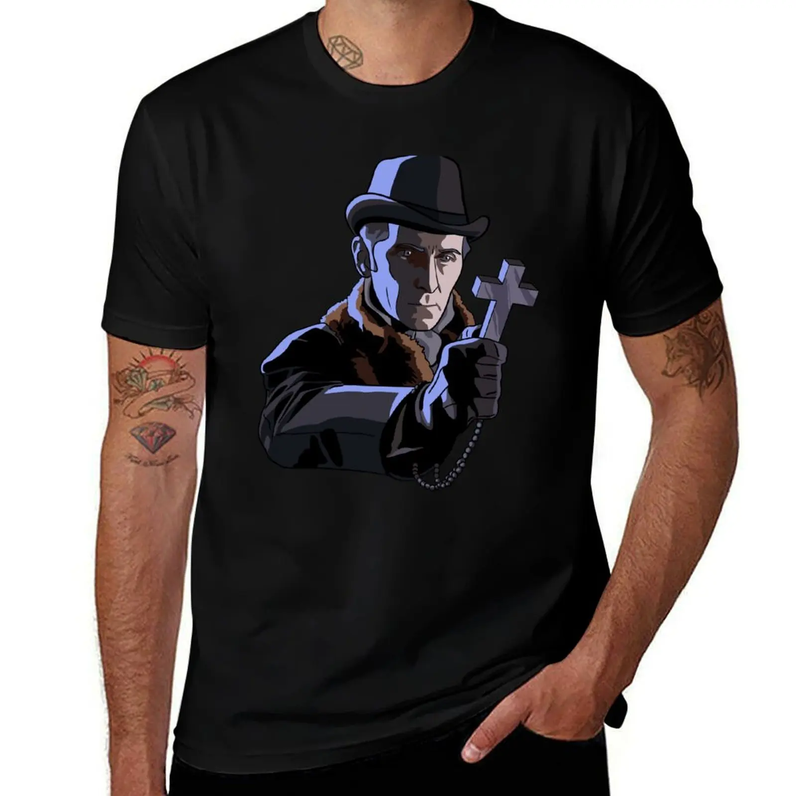 

Футболка Van Helsing, рубашка на заказ, милая одежда, летняя рубашка, мужские футболки с рисунком, хип-хоп