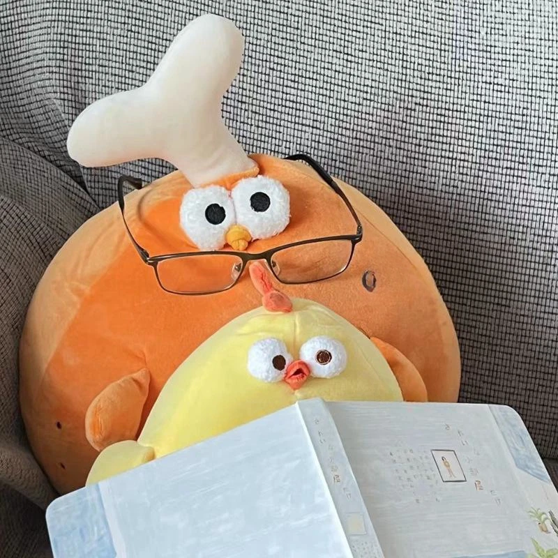 Ins Cartoon Chicken Legs Doll Cartoon Cute Birthday Gift Creative and Fun Plush Hot Sale Doll Pillow Children's Toys Gifts