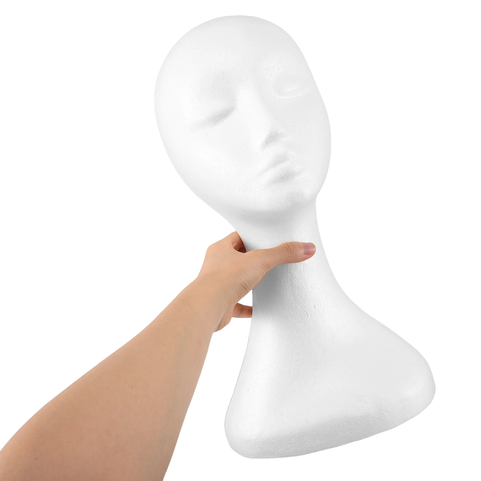 

Mannequin Head Halloween Decoration Easy Paintable Stylish Display Holder for Home for