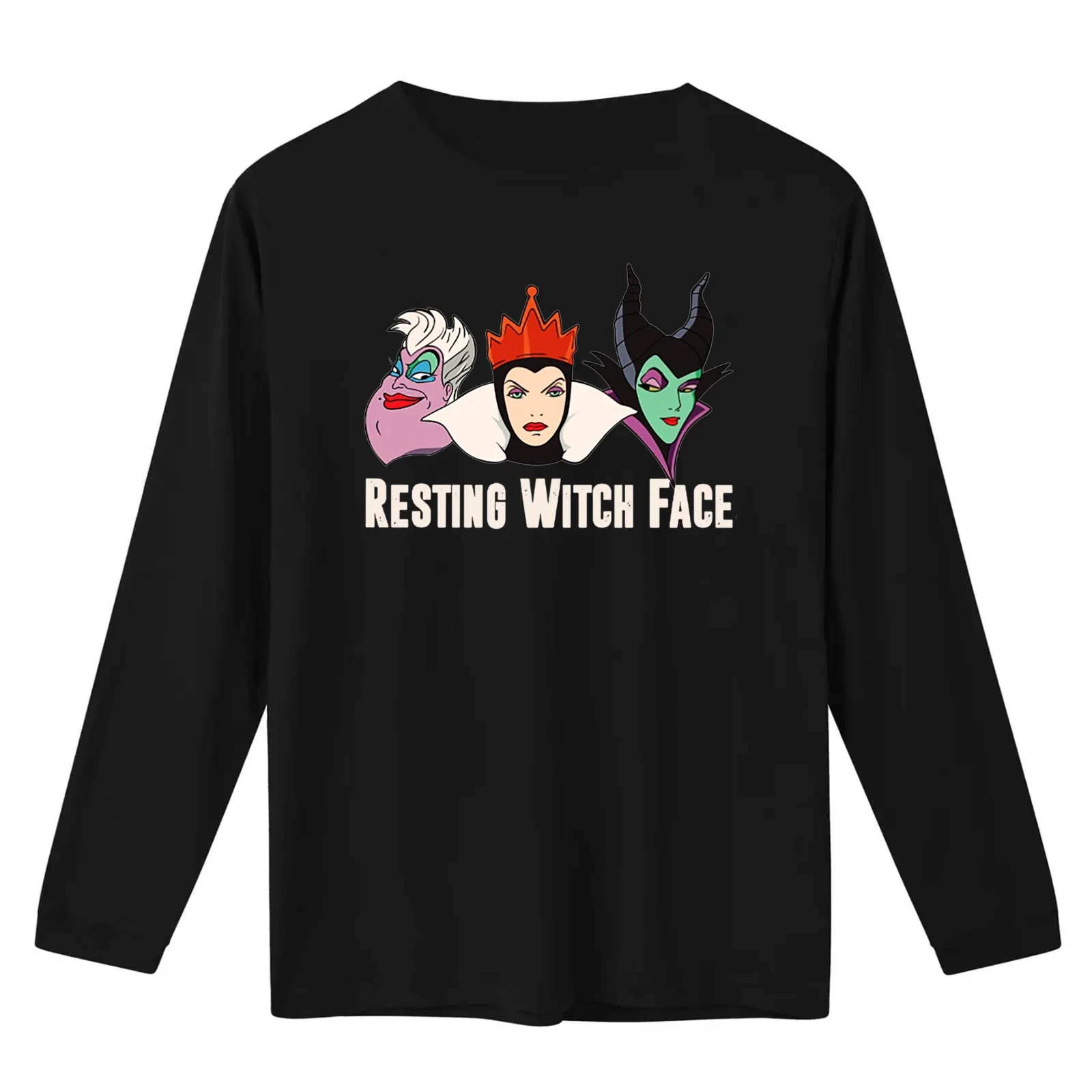 Resting witch face T-Shirt Summer Casual Cotton Tee Oversized Streetwear Tops Vintage Graphic Print Loose Fit Short Sleeve