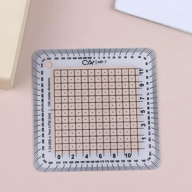 Military Topographical Map Scale MGRS USNG Coordinate Scale Practical Land Sea Navigation Plotting Tool for Outdoor Adventures