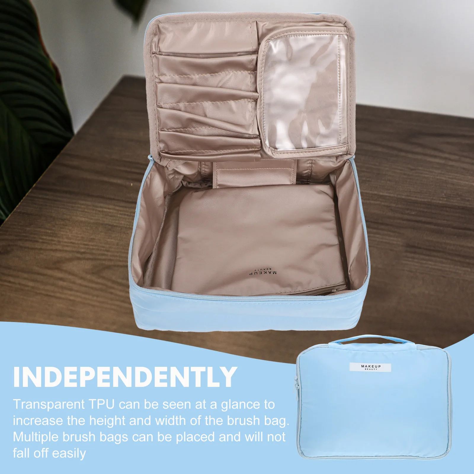 

Lightweight Makeup Storage Travel Wash Bag For Women Men Durable Toiletries Organizer Portable Beauty Bag With