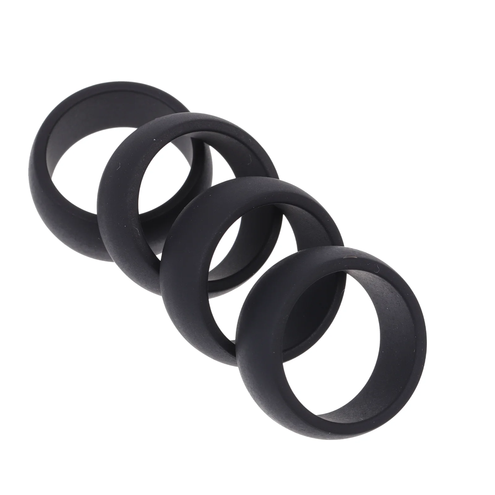 4 PCS Silicone Ring Holder The Black Wedding Protector Finger Man Sports Rings Protective Exercising LED Child