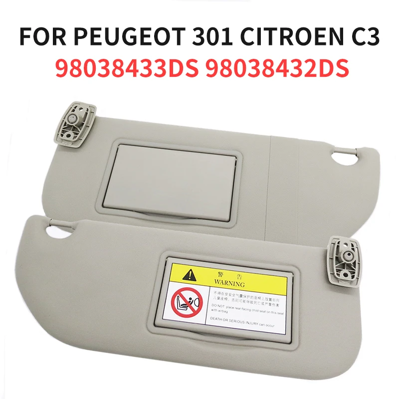 

Car interior sun visor suitable for Peugeot 301 Citroen C3 98038433DS 98038432DS left and right sun visors