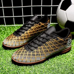 Men Breathable Comfortable Indoor Long Spikes Outdoor Comfortable Soccer Shoes Ultralight Lightweight Top Quality Football Boots