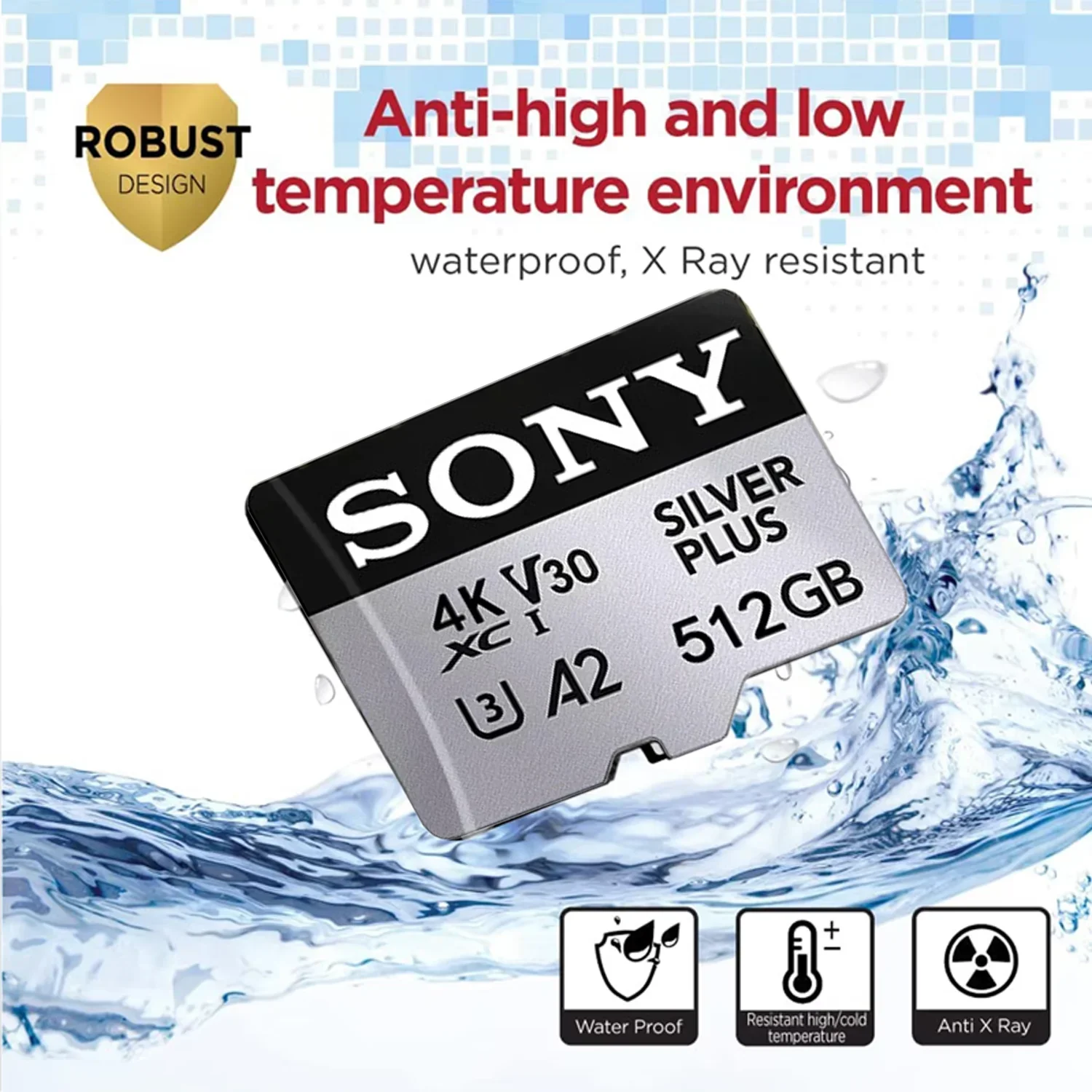 سوني الأصلي مايكرو SD بطاقة 512 جيجابايت بطاقة الذاكرة حتى 100 ميجابايت/ثانية C10 U3 بطاقة ذاكرة فلاش مايكرو Tarjeta SD محول مجاني #5