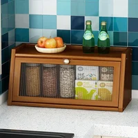 Gabinete bambú con puerta acrílica