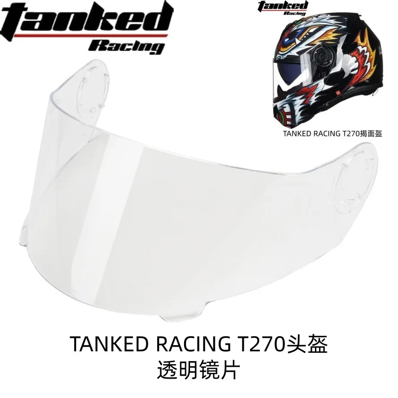 TANKED RACING T270 Helmet Visor Tank 270 Flip-up Motorcycle Riding Helmet Replacement Lens