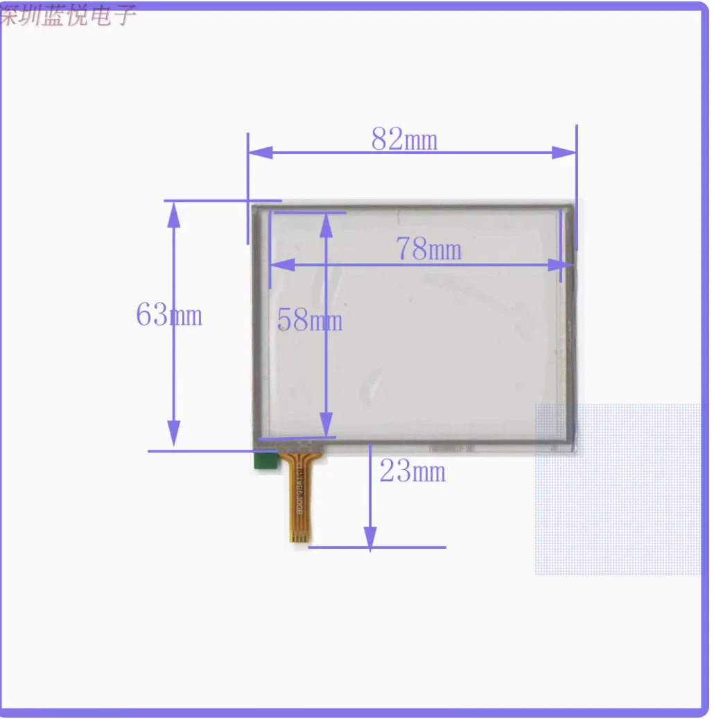 TM1006E31 digital universal touch handwriting external screen glass four wire resistor with good quality 82 * 63MM