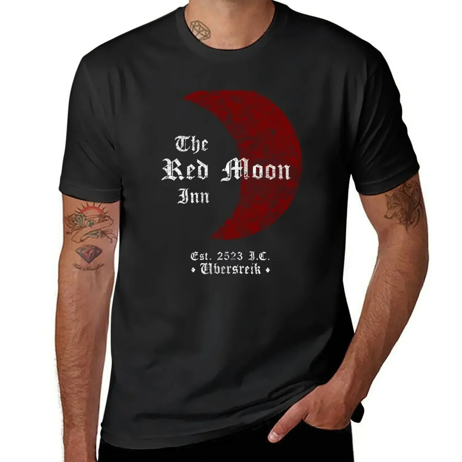 Red Moon Inn T-Shirt shirts graphic tees summer tops boys whites blanks heavyweight t shirts for men