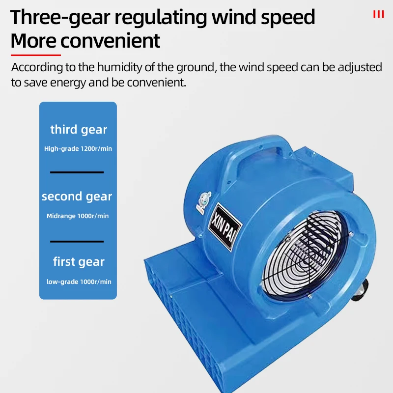 2025Air Mover Ventilatore a 3 velocità Ventilatore per tappeti Asciugatrice per tappeti commerciale Asciugatrice per pavimenti Asciugatrice per pavimenti Asciugatrice per pavimenti