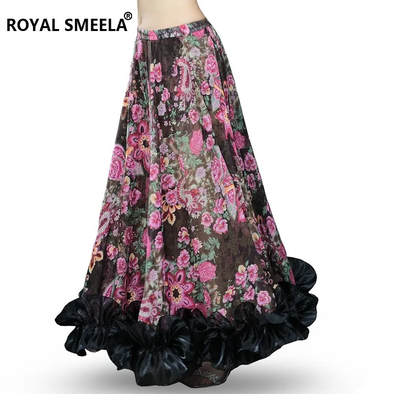 Adult 2024 New Belly Dance Skirt Bohemian 360 degree Flower Dress Modern Oriental Dance Practice Performance Dress 6041