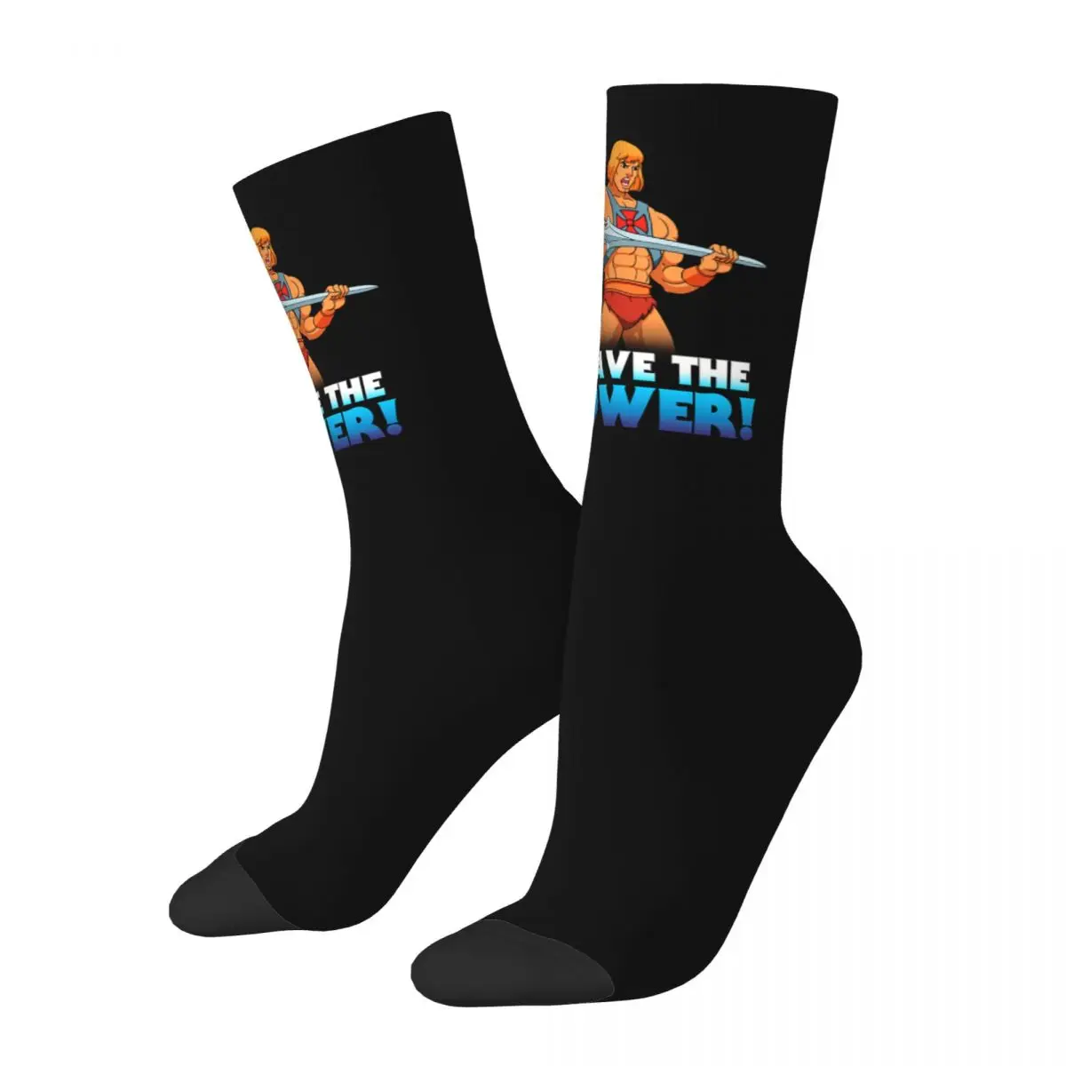 

Hip-hop I Have The Power Soccer Socks He-Man and the Masters of the Universe Polyester Crew Socks for Unisex Non-slip