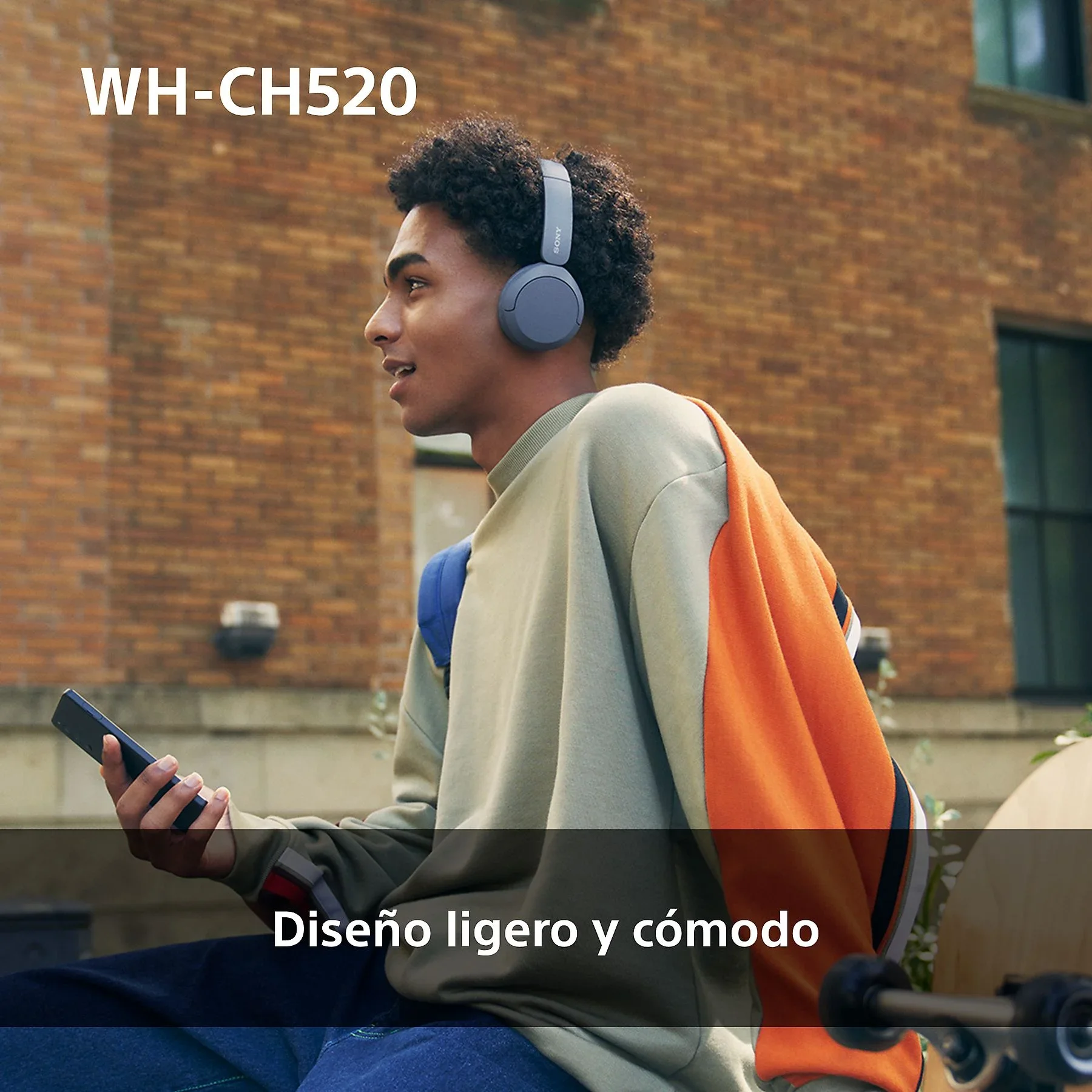 ​Sony WH-CH520 Auriculares On-Ear Inalámbricos Bluetooth 5.2 con Micrófono Integrado, Batería de hasta 50 Horas, Carga Rápida, DSEE, Multipoint y Compatibilidad con Asistentes de Voz​ 5