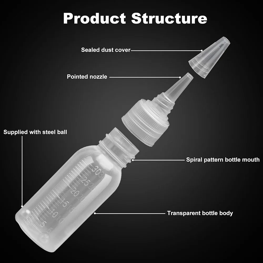 Paint Bottle, Airbrush Paint Bottles Jars Plastic Containers 1oz/30ml of Acrylic Storage Mixing with Ball Jar Bottle Mixer Empty