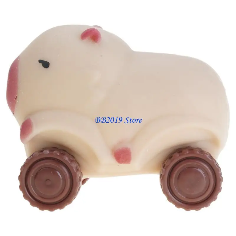 Q0KB Đồ chơi xe thư giãn Capybara đáng yêu với các thiết kế thanh lịch và có thể cấp phép sử dụng