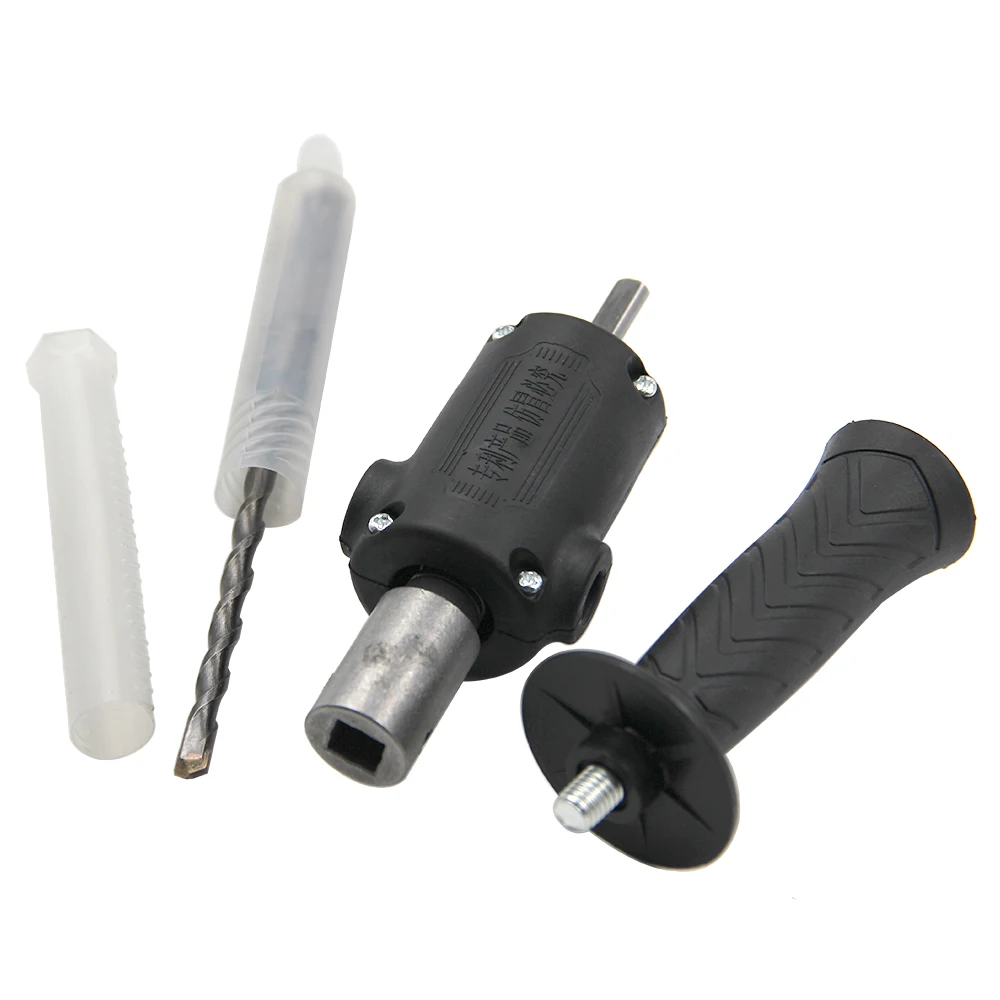 Electric hand drill, electric hammer converter, multifunctional household refitting device, drilling square collet impact drill