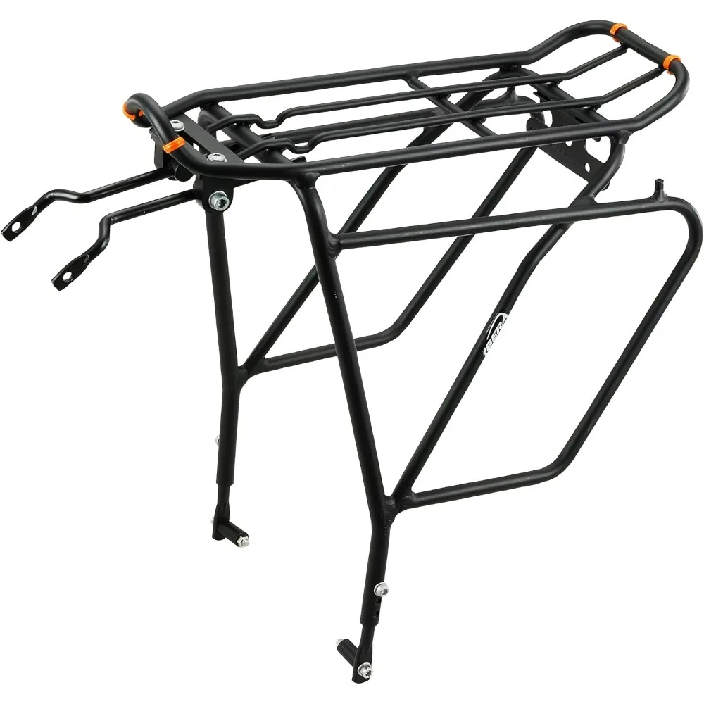 

Bicycle Touring Carrier Plus+ for Disc Brake/Non-Disc Brake Mount, Fat Tire Bikes, Frame-Mounted for Heavier Top & Side Loads