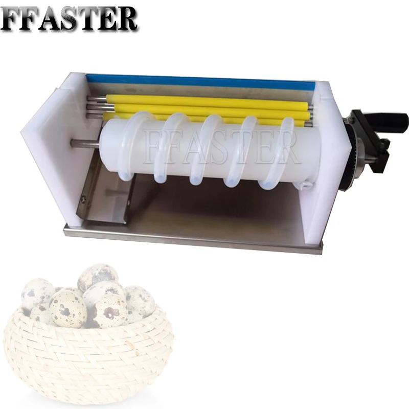 

Quail Egg Shelling Machine Sheller Boiled Peeler Huller Manual Whisk Household Bird Food Grade Plastic Peeling