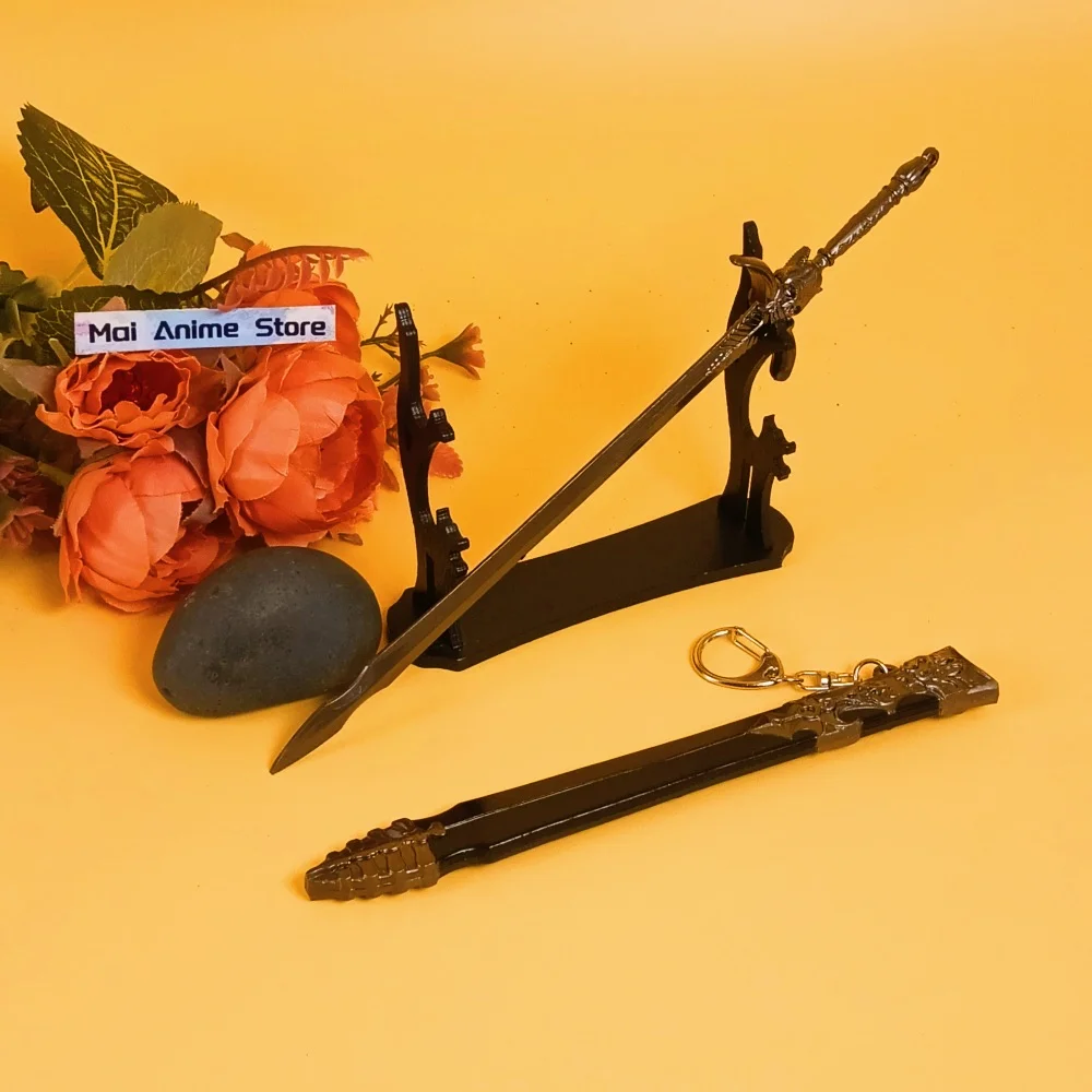 8.6 pouces Yamato Vergil Katana Yamato réel japonais Katana Original Anime diable peut pleurer 5 couteau Ninja épée en métal non tranchant jouet cadeau