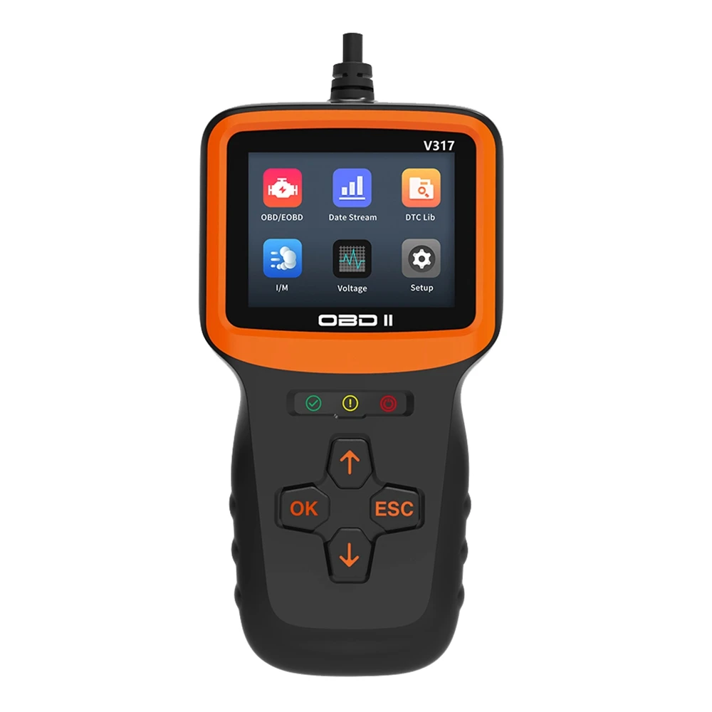 OBD2 Scanner Car Code Reader Automotive Engine Fault Diagnostic Scan Tool with O2 Sensor Test for All OBD II