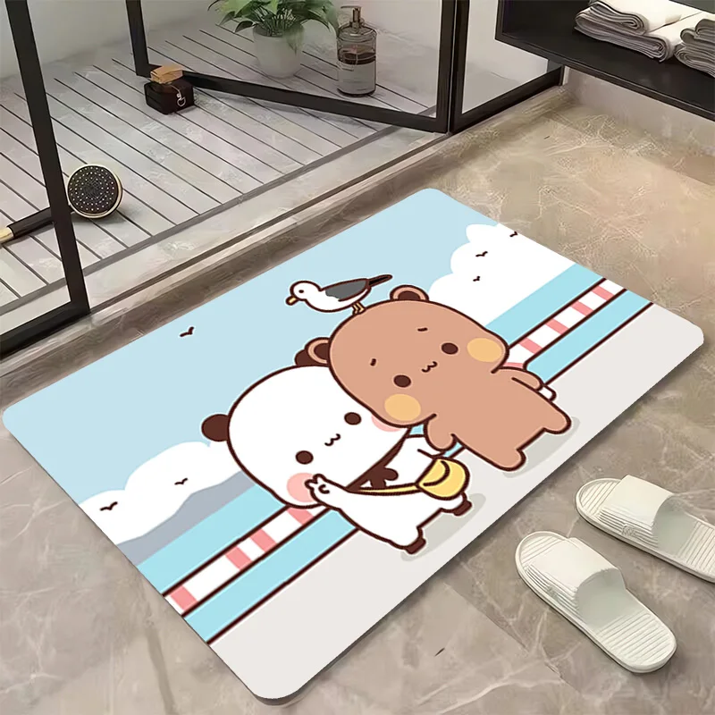 Bubu Dudu Floor Mat Bathroom Carpet Bath Mats Cute Rug Home Living Room Doormat Entrance Door Carpets Rugs Foot Kitchen Prayer