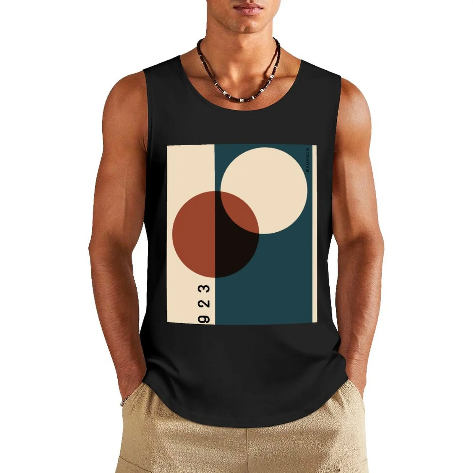 

Bauhaus 1923 ( ALT 1) Tank Top mens clothing t-shirt Men's Men's cotton t-shirt muscle t-shirt