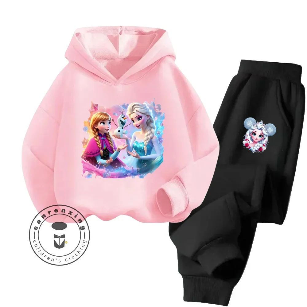 2024 Cheap Popular Kawaii Frozen Suitable for Boy Girl Casual Wear Fun Graphics Bright Colors Fall Winter Hoodie Tracksuit