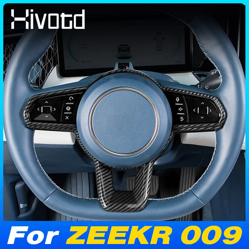 ABS For ZEEKR 009 WE ME Car Steering Wheel Frame Cover Parts Anti Slip Decoration Interior Styling Modification Accessories 2024