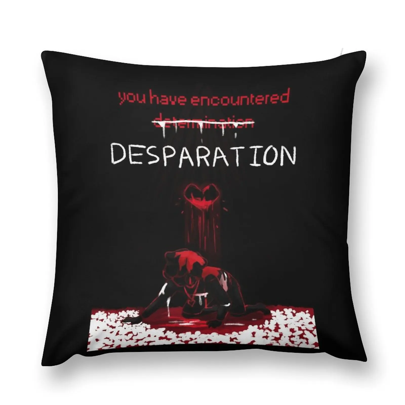 -determination soul-- undertale fallen humans Throw Pillow Christmas Covers Pillow Case Decorative pillow case