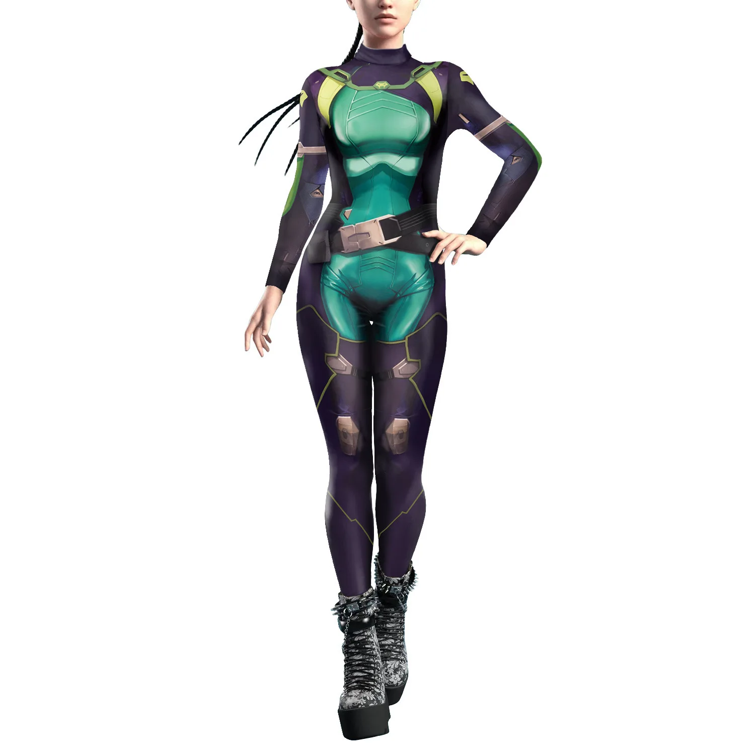 Body Cosplay Fearless Contract Viper Gioco di ruolo Stampa digitale Viper Performance Costume per donna 2025