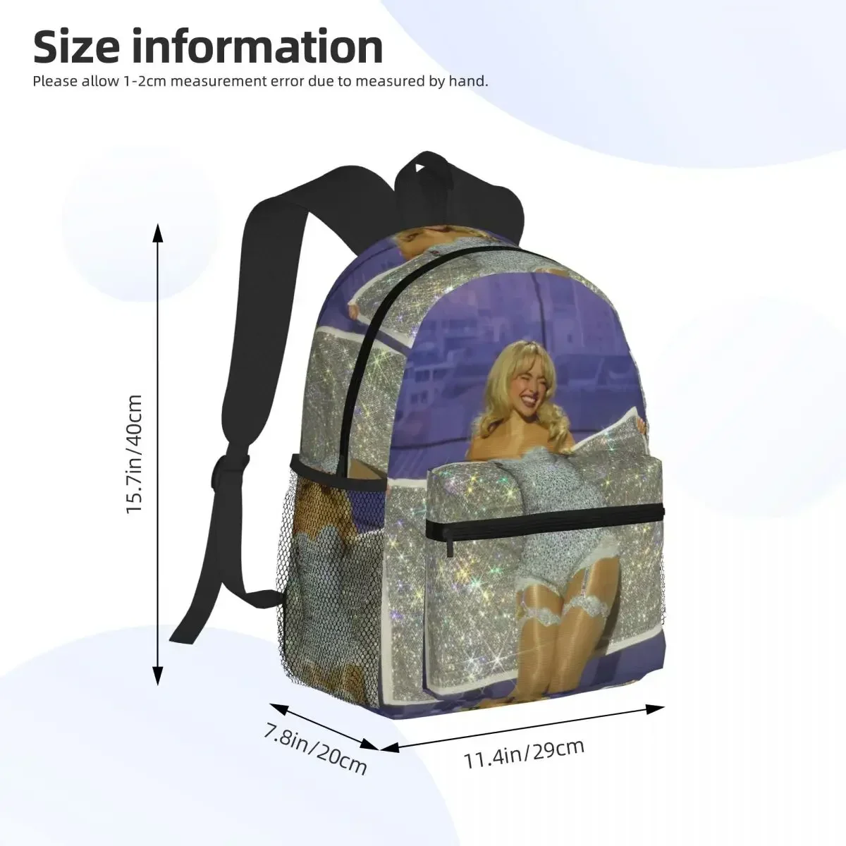 Custom Bag S-Sabrina Carpenter Album Singer Student Backpack School Bag Hiking Travel Daypack For Men Women Fashion Bookbag Shou