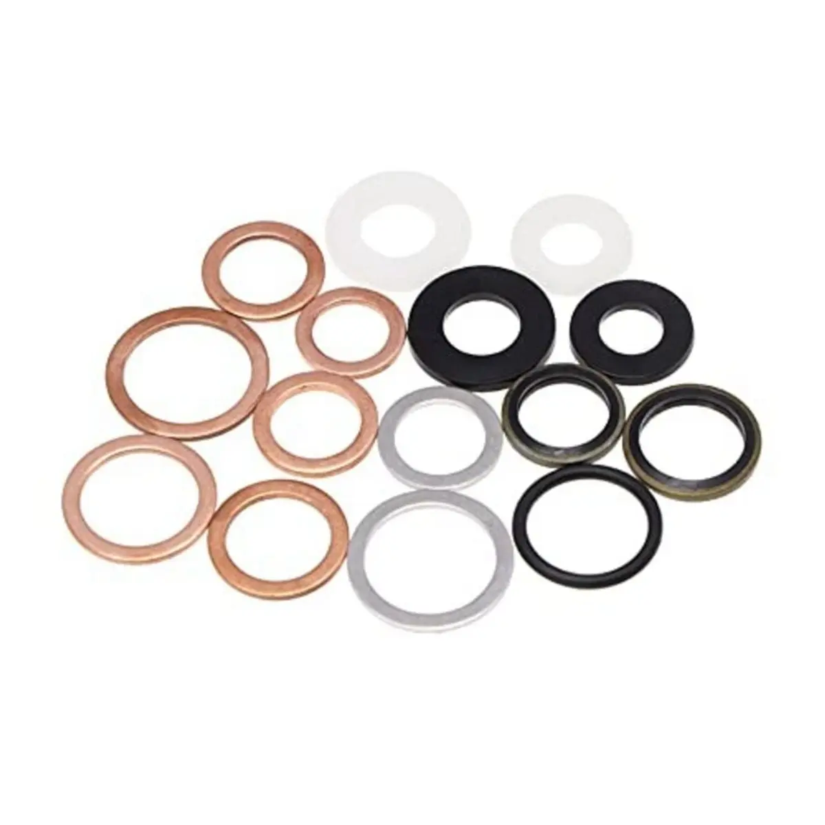 update. 190pc High Press Hydraulic Washer Kit High Press Hydralic Drain Plug Gasket Oil Drain Combined Seal Ring