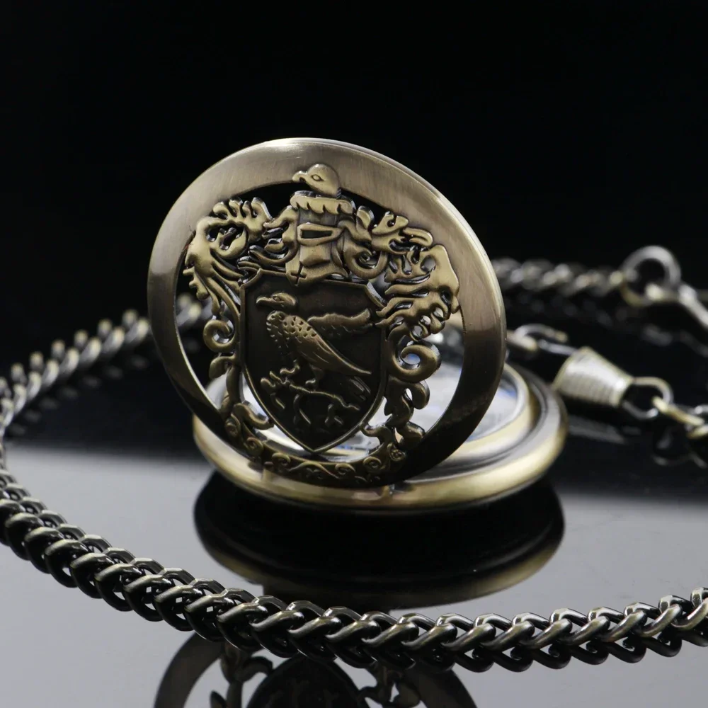 Montre de Poche Mécanique Hollow Half Hunter, Pendentif Antique Cool, Mécanisme Manuel, Horloge, Cadeau Homme, PJX1752