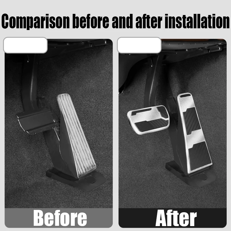 For Volvo XC60 2018-2025 modified aluminum alloy anti-skid accelerator brake pedal car interior decoration accessories