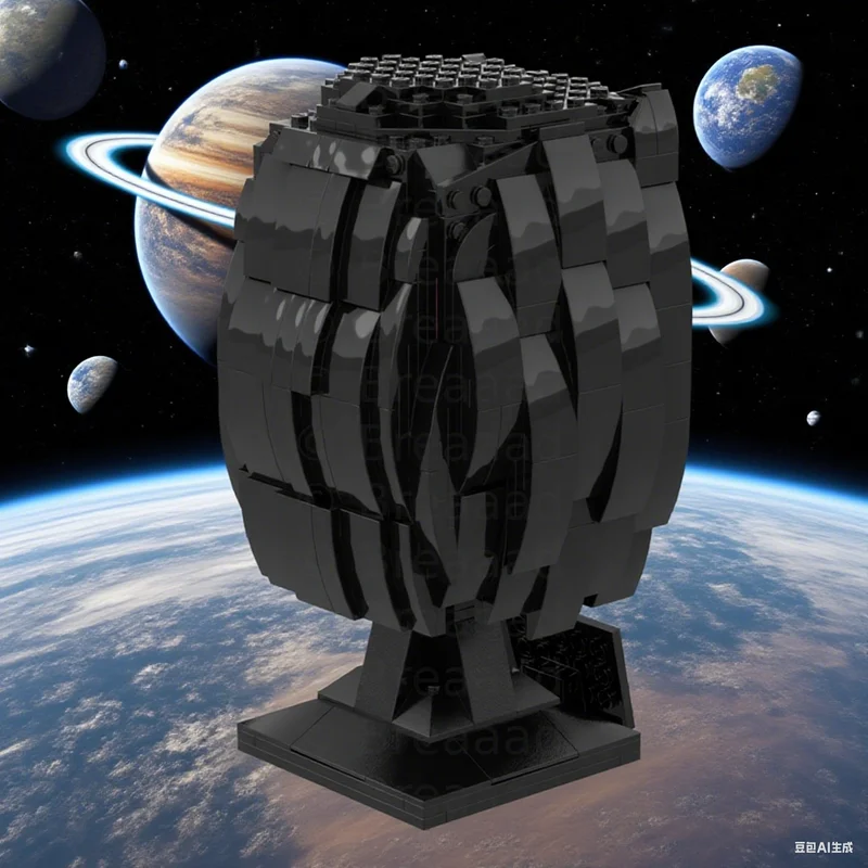 

590PCS MOC Space Battle Dark Nihilus Helmet Collection Model Custom Building Blocks Architecture DIY Assembly Display Gift Set