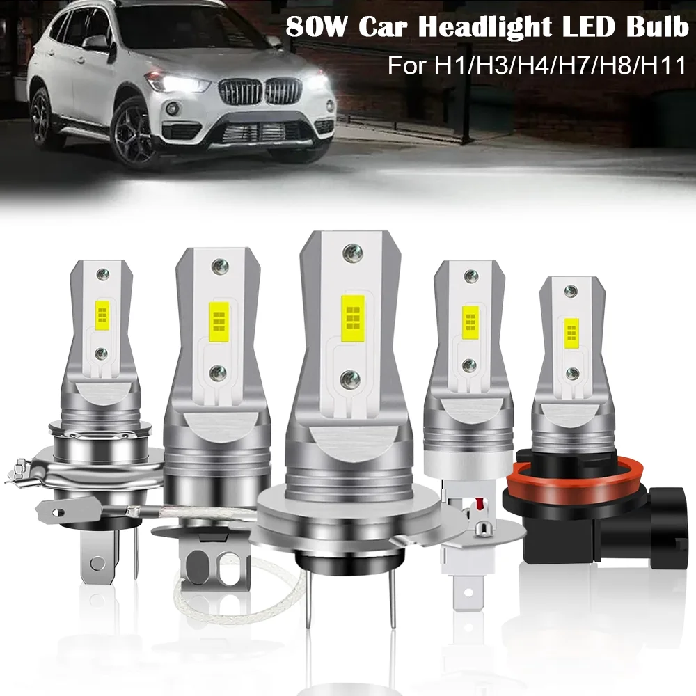 

Car LED Front Rear Fog Lights Auto Headlights 6000K GSP Long Lifespan Energy Saving White Vehicle Lamps Bulbs H3 H1 H7 H4 H11