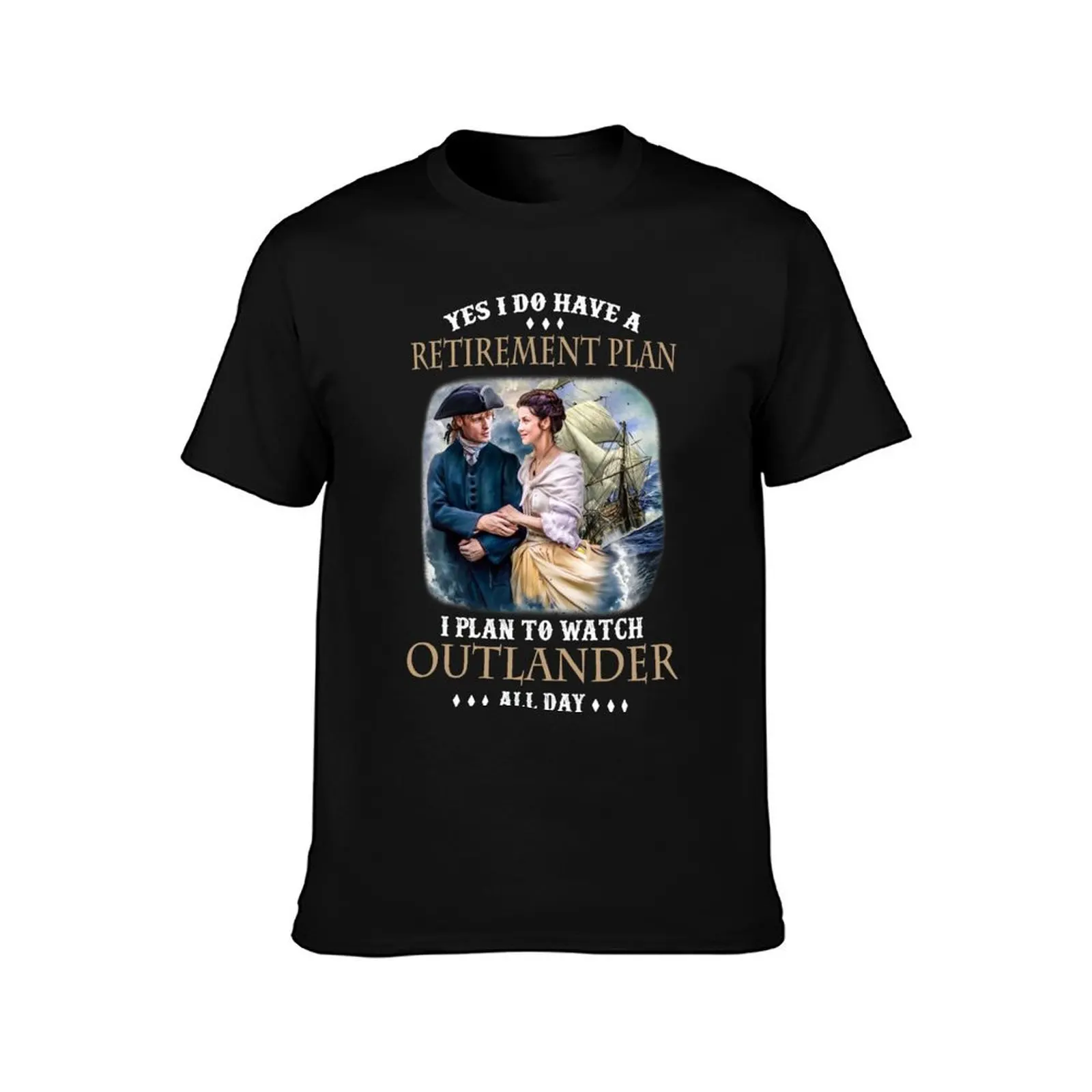 People Call Me Retirement Plan Outlander Gifts Movie Fans T-Shirt Lightweight Hiking T-Shirt