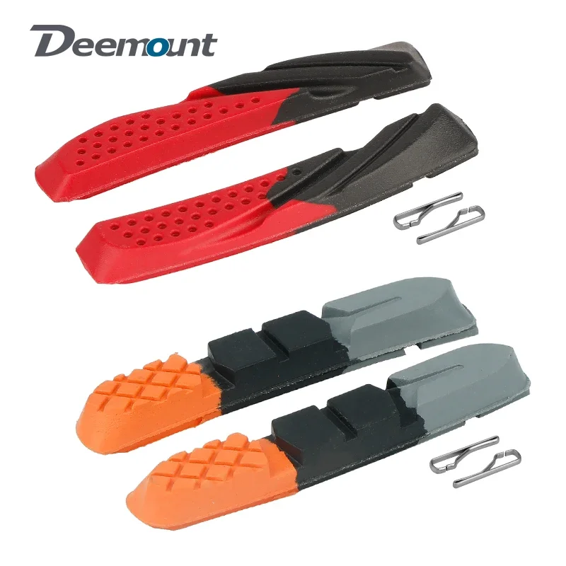 Deemount 70mm pastiglie sostituibili freno MTB inserti blocco v-brake per cerchi in ferro alluminio acciaio condizioni di asciutto bagnato doppio