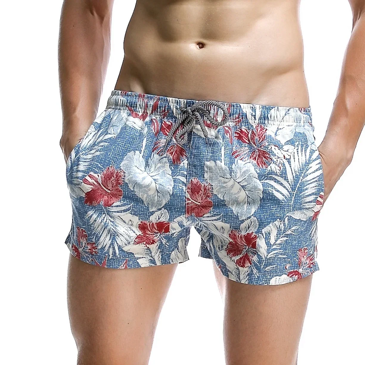 SEOBEAN-Pantalones cortos informales para hombre, pantalones de playa de verano, pantalones cortos, nuevos