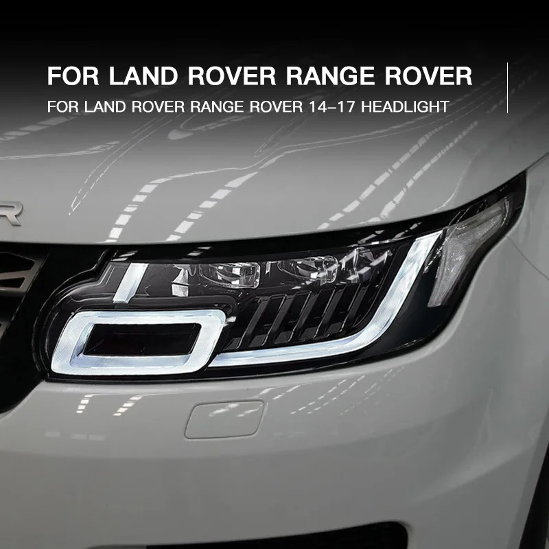 

2pcs Car LED Headlights For Land Rover Range Rover Sport L494 2014 2015 2016 2017 Headlamp High Beam Light Low Beam Lamp
