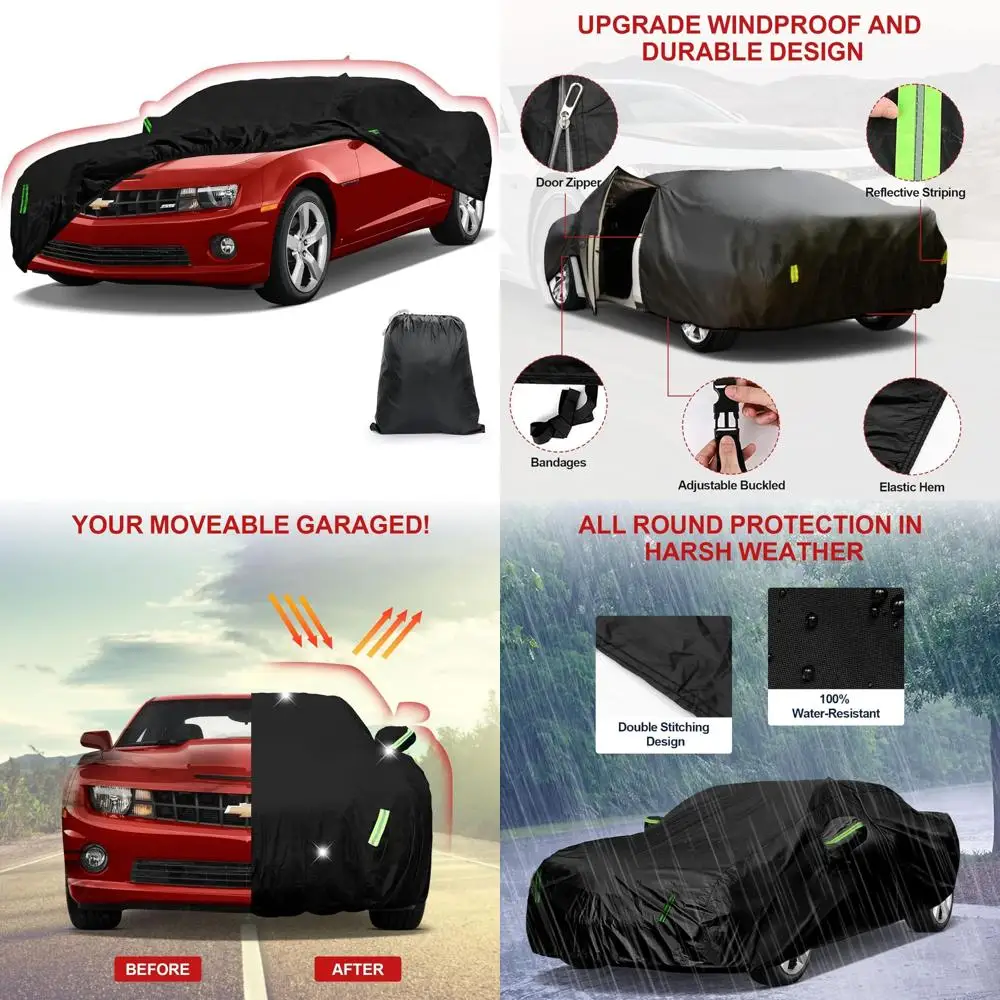 

All-Weather 6-Layer Camaro Car Cover Waterproof Windproof Outdoor Protection 2010-2023 Compatibility