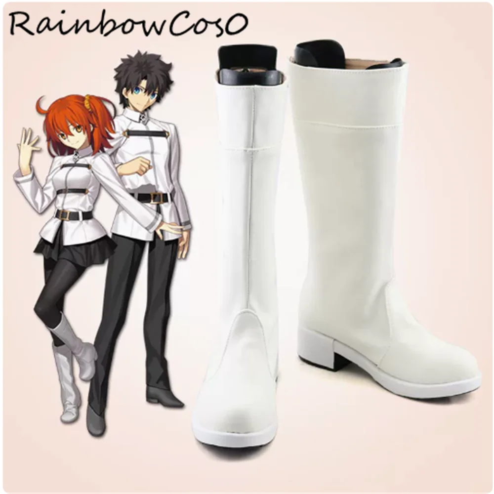 Fujimaru Ritsuka Fate/Grand Order FGO Cosplay Shoes Boots Game Anime Party Halloween RainbowCos0W4344